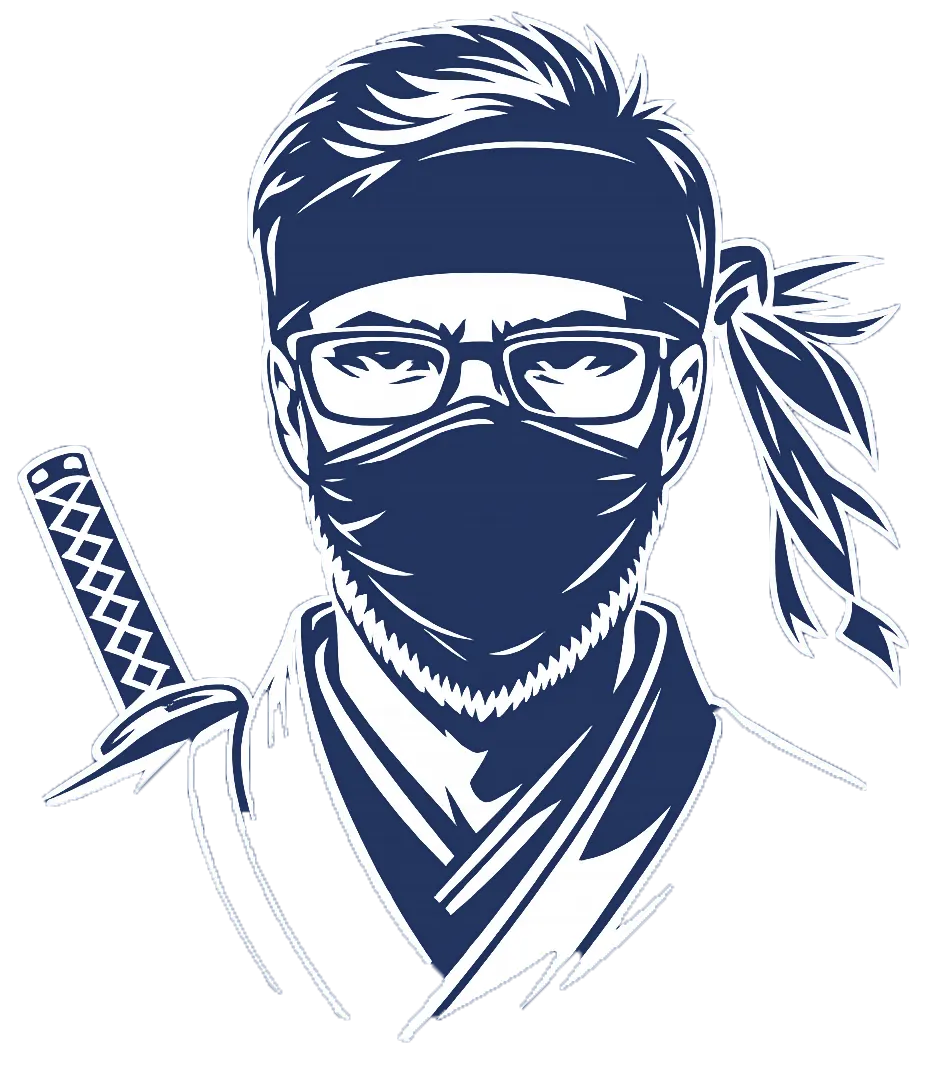 Laurent, créateur de The Ninja Budget, illustré en ninja
